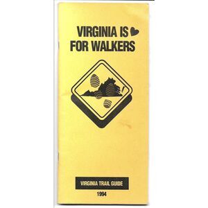 Vintage 1994 Virginia Is For Walkers Trail Guide Ephemera